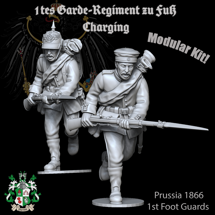 Garde-Regiment zu Fuß Charging by Styriwar