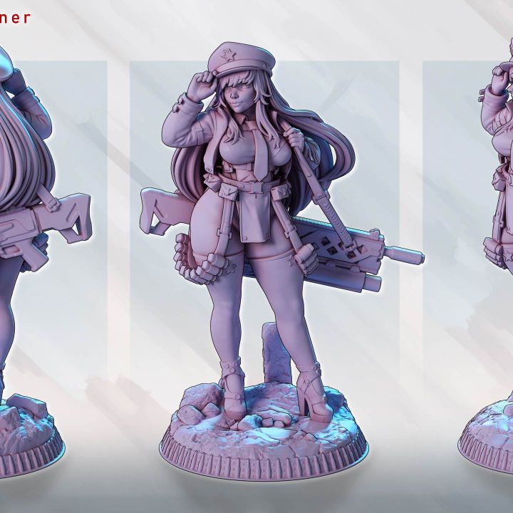 Ravia – Heavy Gunner by Gaz Minis