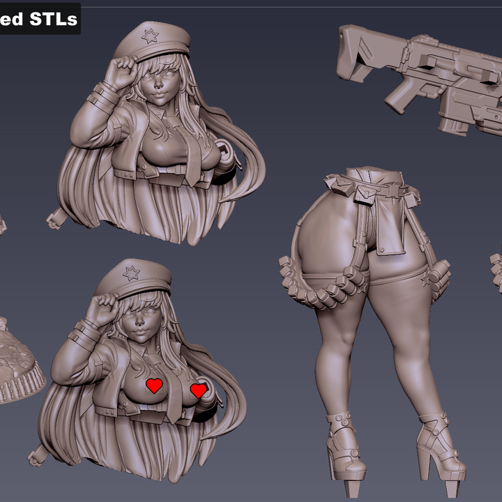 Ravia – Heavy Gunner by Gaz Minis