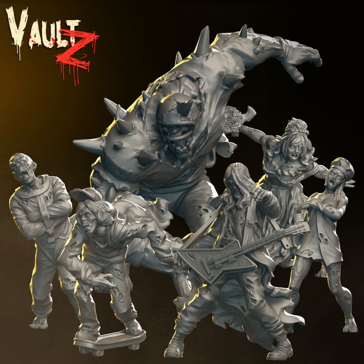 July - Zombie Pack [Hunter/Gold] by Vaultz Miniatures