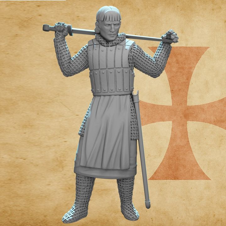 Knights Templar Resting Warrior.