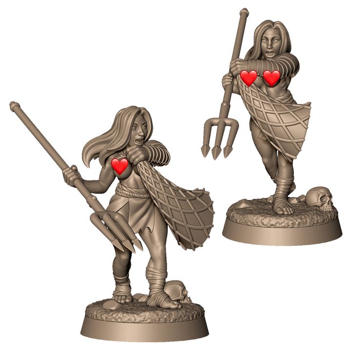 Female Retiarius gladiator by Menagerie Miniature (18+)