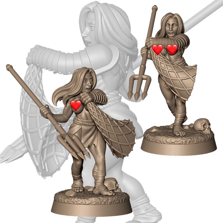 Female Retiarius gladiator by Menagerie Miniature (18+)