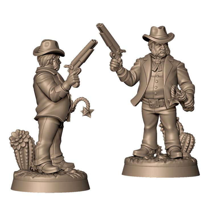 Western cowboy robber A by Menagerie Miniature