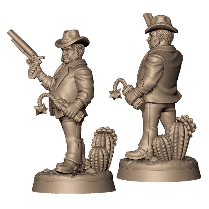 Western cowboy robber A by Menagerie Miniature