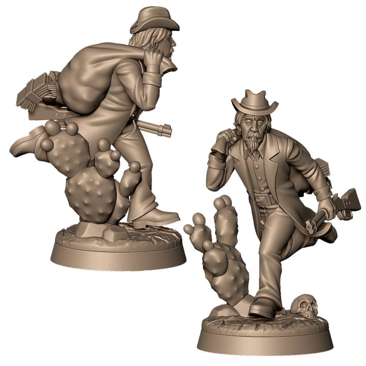 Western cowboy robber B by Menagerie Miniature