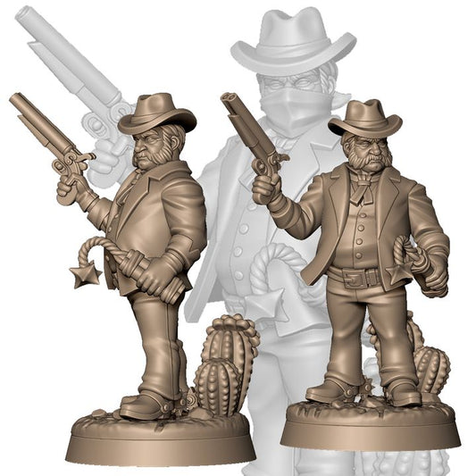 Western cowboy robber A by Menagerie Miniature