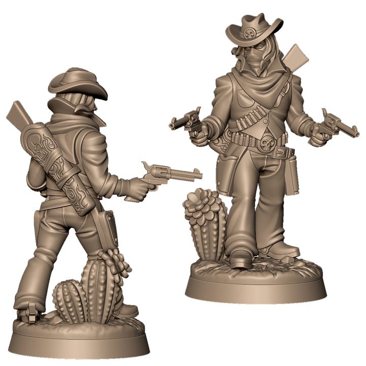 Western cowboy robber leader by Menagerie Miniature