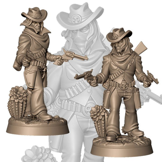 Western cowboy robber leader by Menagerie Miniature