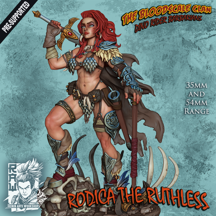 Rodica The Ruthless - Female Barbarian by Ronin Arts Workshop