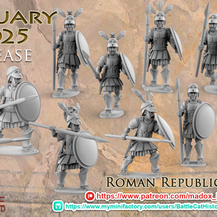 Roman Republic Triari by BattleCat Miniatures