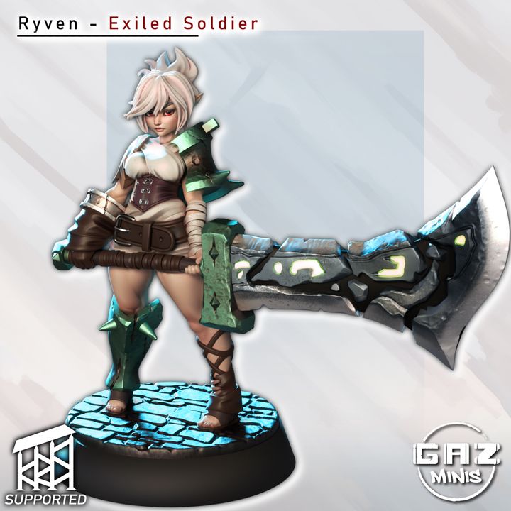 Ryven - Exciled Soldier by Gaz Minis