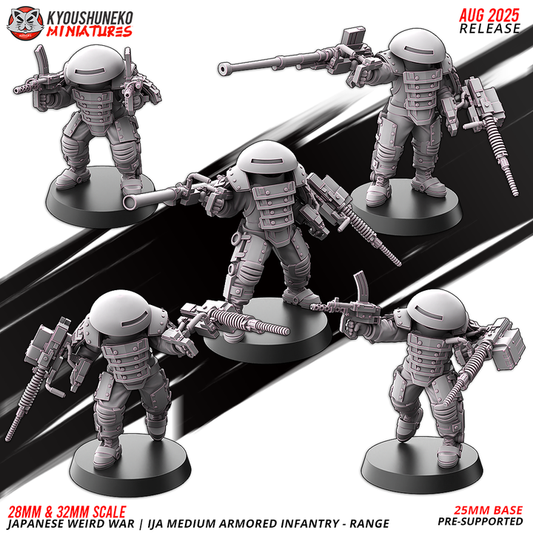 IJA Medium Infantry Range 1 by Kyoushuneko Miniatures