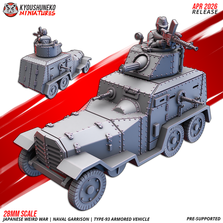 Naval Garrison type 93 Armored Vehicle by Kyoushuneko Miniatures