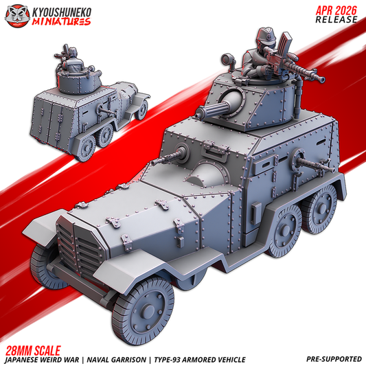 Naval Garrison type 93 Armored Vehicle by Kyoushuneko Miniatures