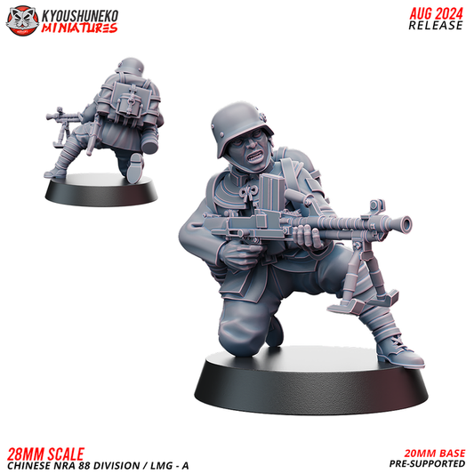 Chinese NRA 88 Division LMG A by Kyoushuneko Miniatures
