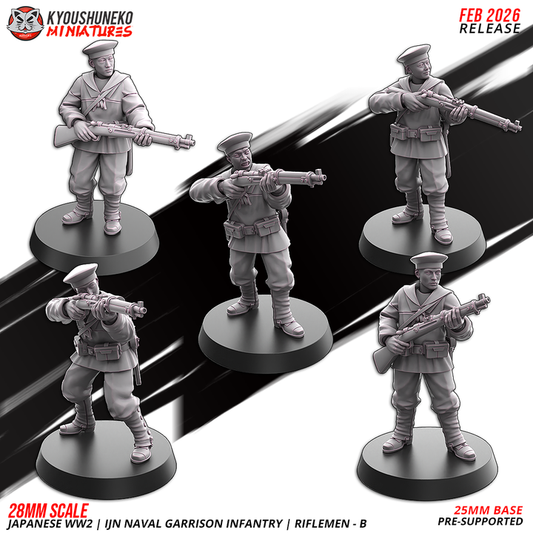 IJN Naval Garrison Infantry Riflemen B by Kyoushuneko Miniatures