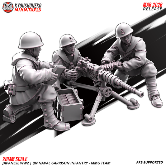 IJN Naval Garrison Infantry MMG Team 1 by Kyoushuneko Miniatures