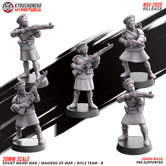 Maidens of war rifle team B By Kyoushuneko Miniatures
