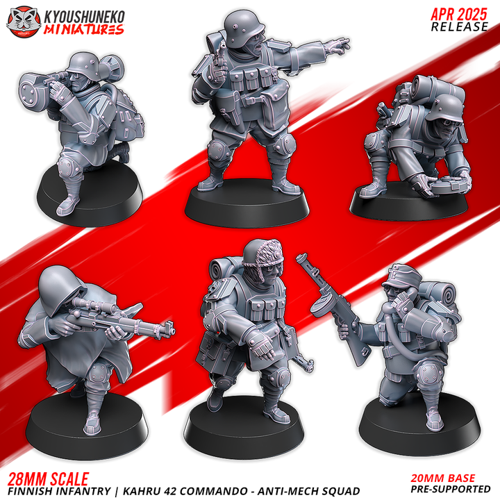 Finnish Infantry Kahru 42 Commando By Kyoushuneko Miniatures