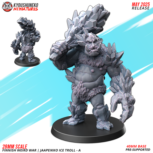 Jaapeikko ice troll  By Kyoushuneko Miniatures