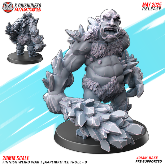 Jaapeikko ice troll 2 By Kyoushuneko Miniatures