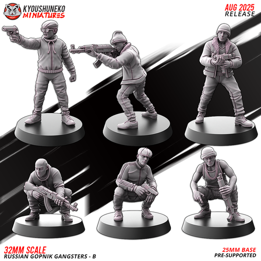 Russian Gopnik Gangsters B by Kyoushuneko Miniatures