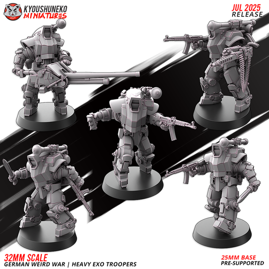 German weird war heavy exo trooper By Kyoushuneko Miniatures