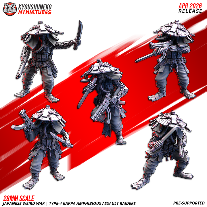 Kappa Amphibious Assault Raiders by Kyoushuneko Miniatures