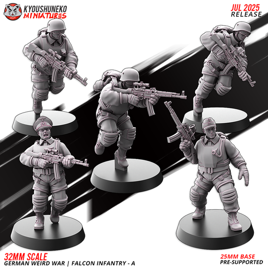 German weird war falcon infantry A By Kyoushuneko Miniatures