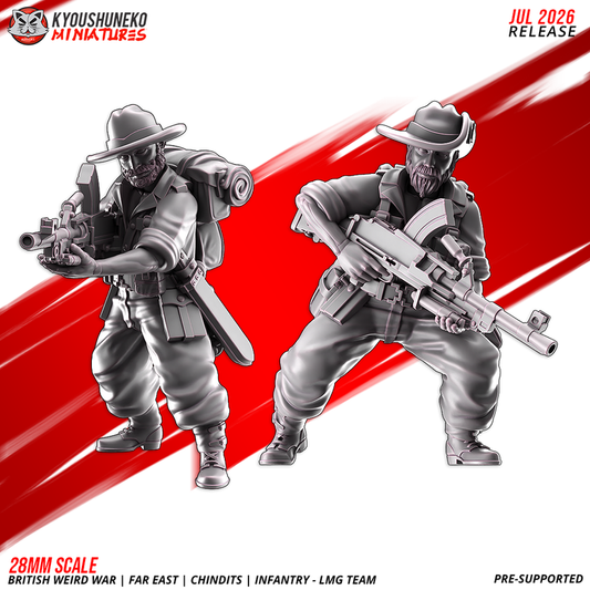 Infantry LMG Team 1 by Kyoushuneko Miniatures