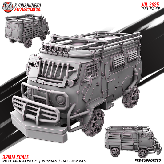 Post apoclyptic Russian UAZ 4552 Van By Kyoushuneko Miniatures