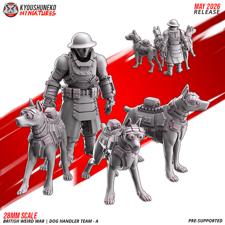 Dog Handler Team by Kyoushuneko Miniatures
