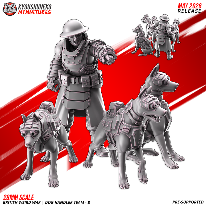 Dog Handler Team by Kyoushuneko Miniatures
