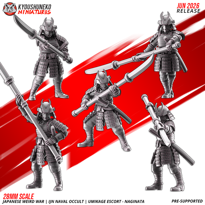 Umikage Escort Naginata 1 by Kyoushuneko Miniatures
