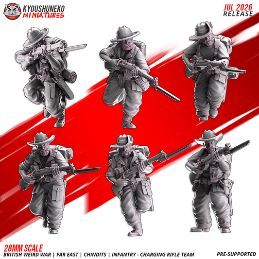 Infantry Charging Rifle Team by Kyoushuneko Miniatures