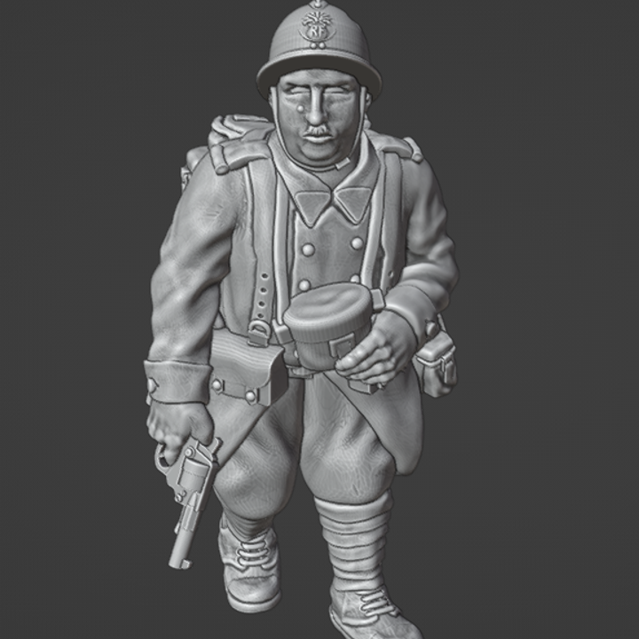 WW2 28mm Reserve French NCO by Colonel Muller