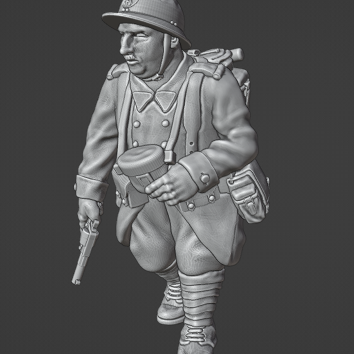 WW2 28mm Reserve French NCO by Colonel Muller