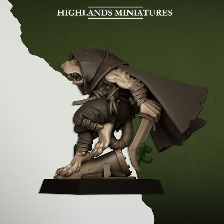 Sewer Vermin Assassins  by Highlands Miniatures