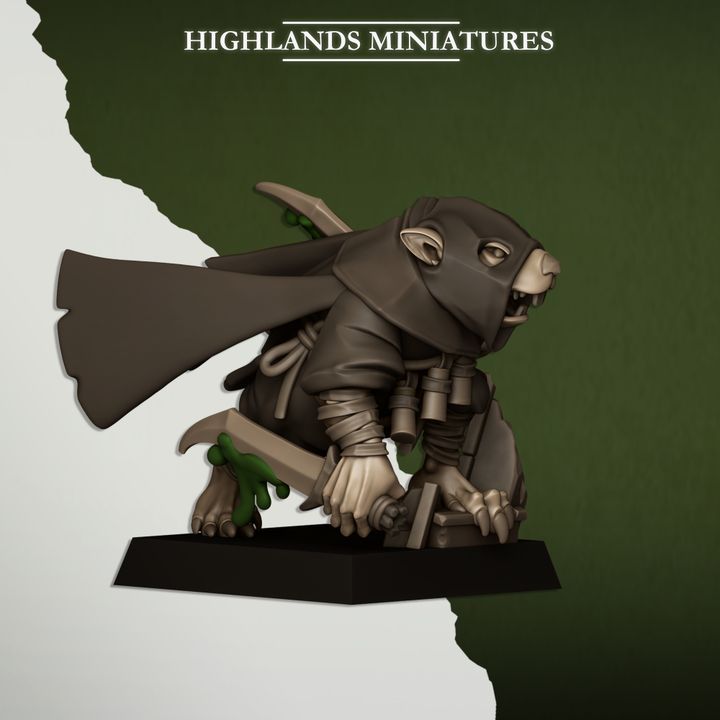 Sewer Vermin Assassins  by Highlands Miniatures