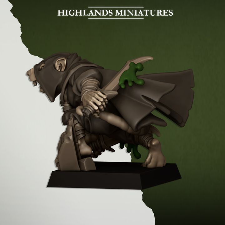 Sewer Vermin Assassins  by Highlands Miniatures