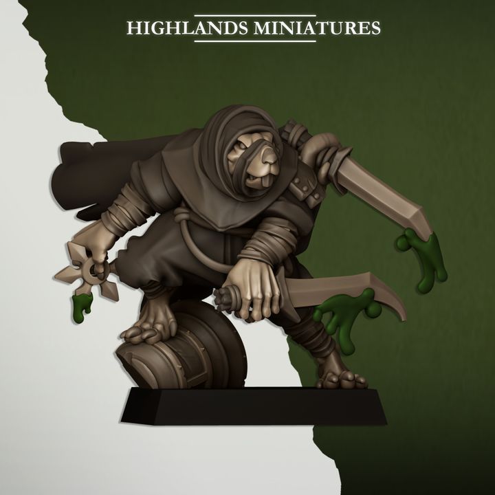 Sewer Vermin Assassins  by Highlands Miniatures