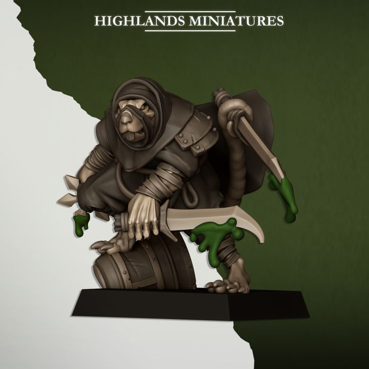 Sewer Vermin Assassins  by Highlands Miniatures