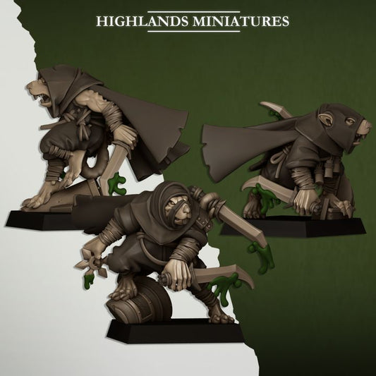 Sewer Vermin Assassins  by Highlands Miniatures