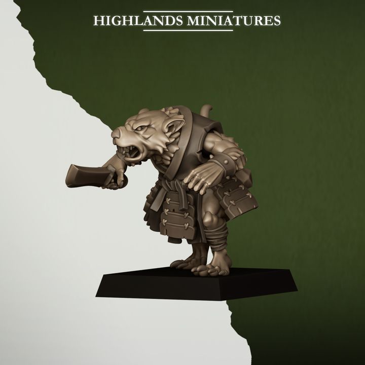 Sewer Vermin Thugs by Highlands Miniatures