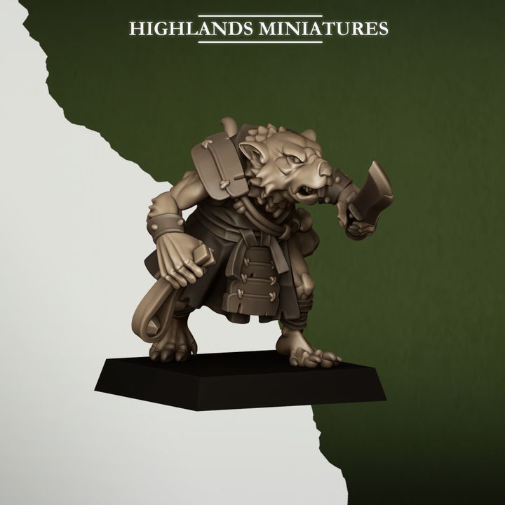 Sewer Vermin Thugs by Highlands Miniatures