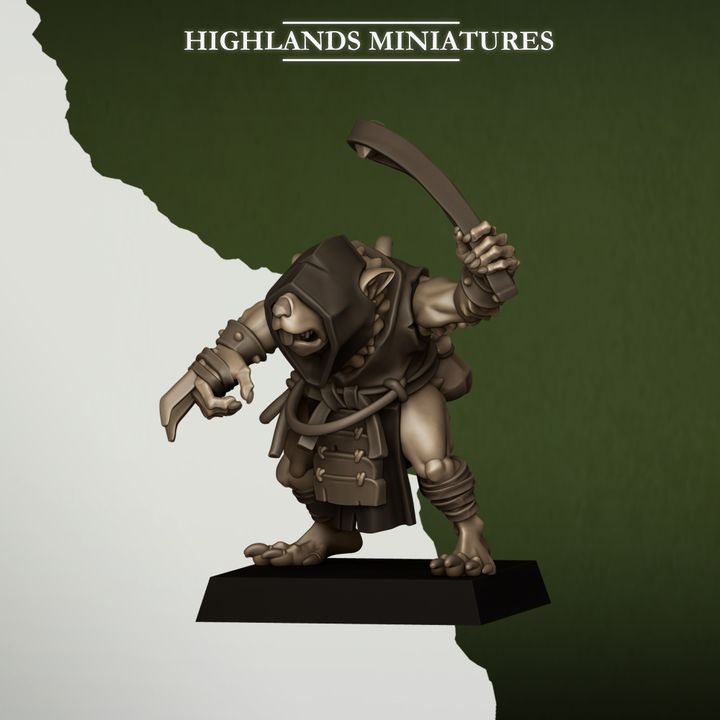 Sewer Vermin Thugs by Highlands Miniatures