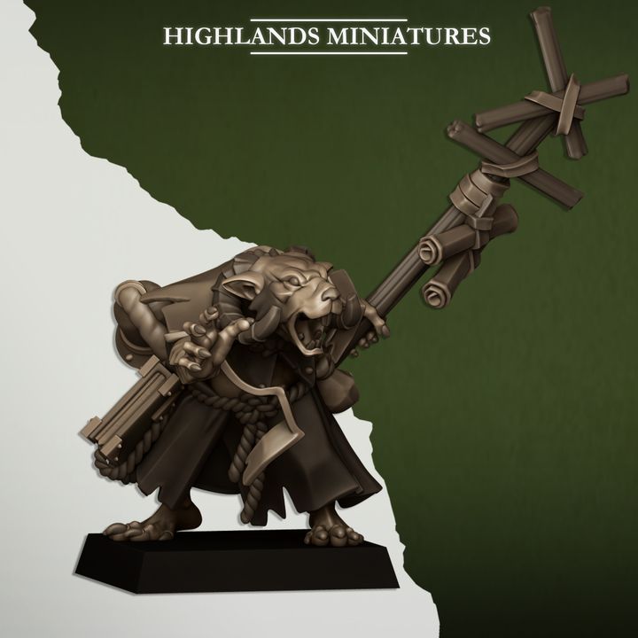 Sewer Vermin Warlock by Highlands Miniatures