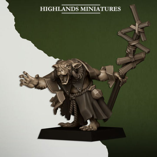 Sewer Vermin Warlock by Highlands Miniatures