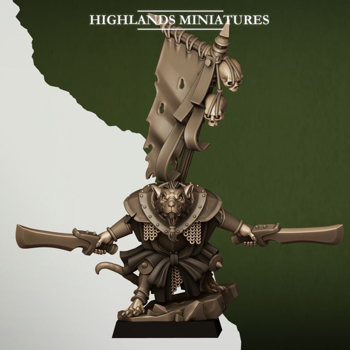 Sewer Vermin Warlord by Highlands Miniatures